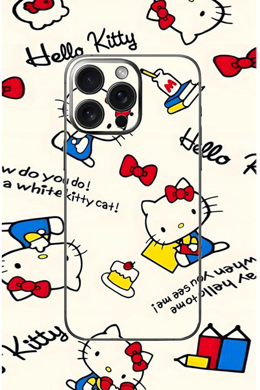 Pack of 3 White Kitty Cat